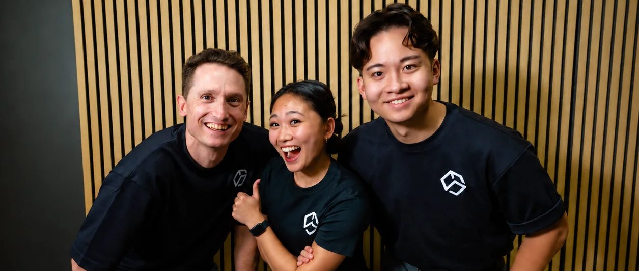 Daniel, Yasmine and Garrett together in the clinic